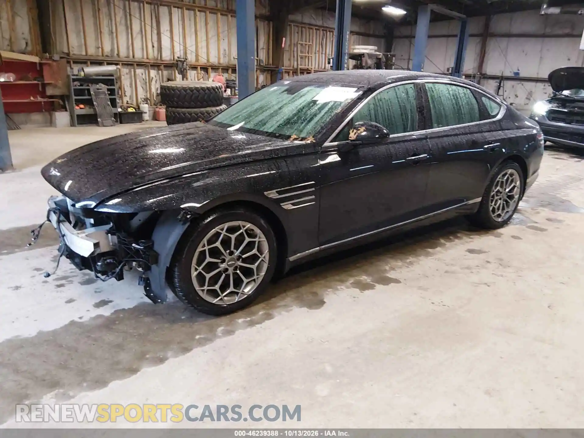 2 fotografías del automóvil dañado KMTGB4SC0MU046192 GENESIS G80 2021