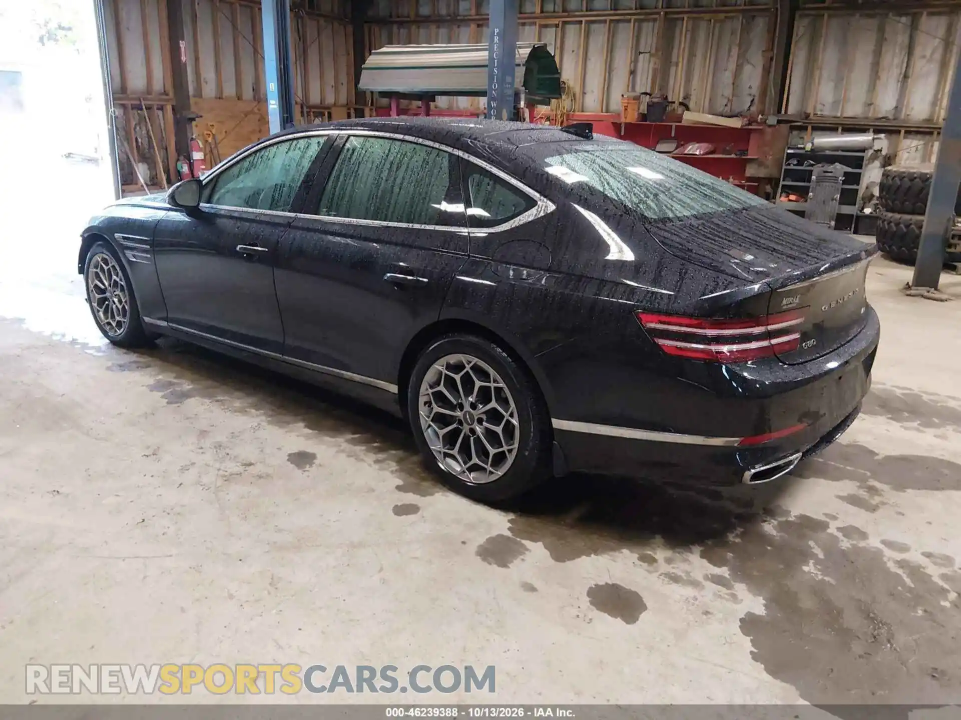 3 fotografías del automóvil dañado KMTGB4SC0MU046192 GENESIS G80 2021