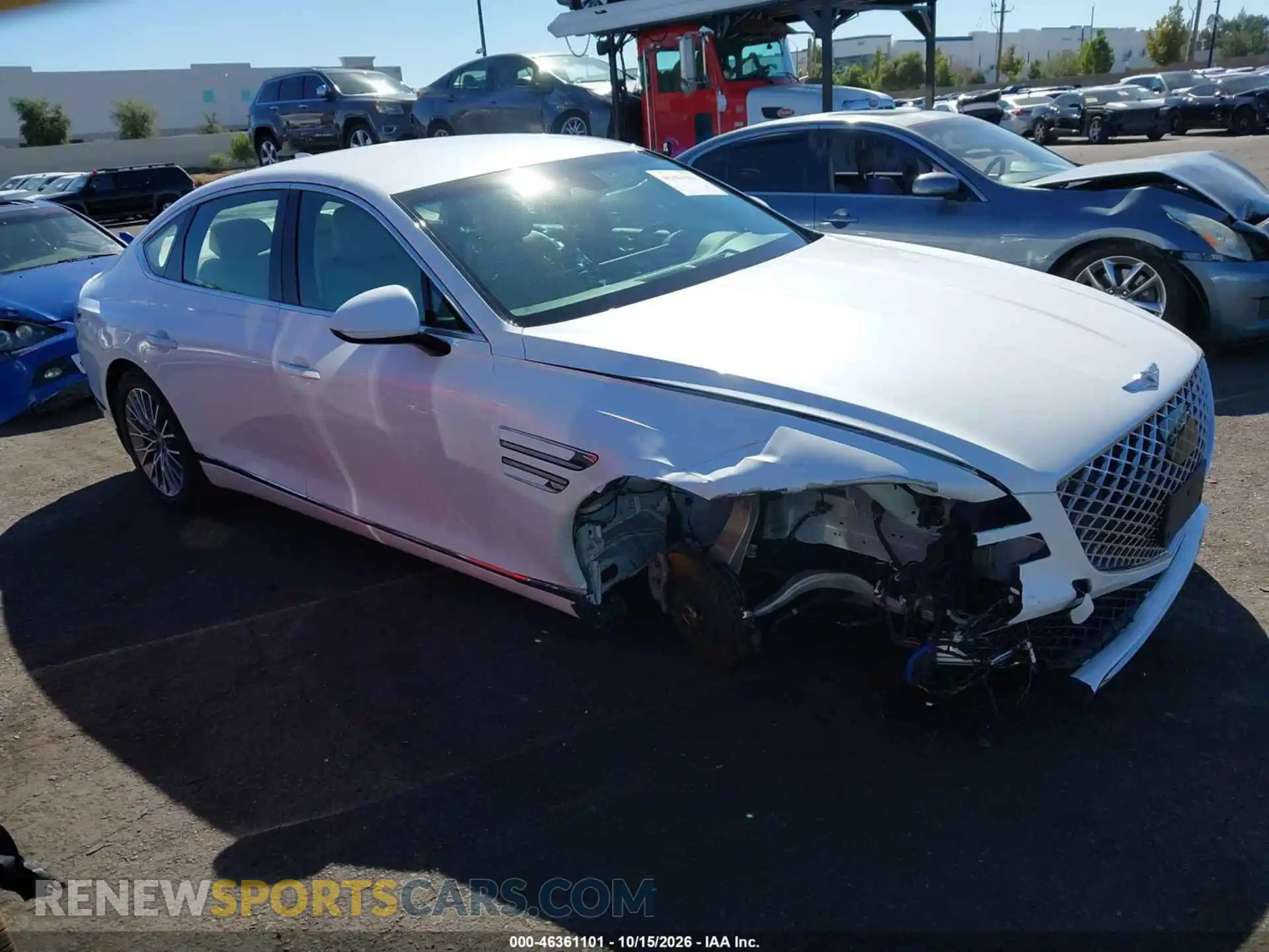 1 Фотография поврежденного автомобиля KMTGB4SC0MU074221 GENESIS G80 2021