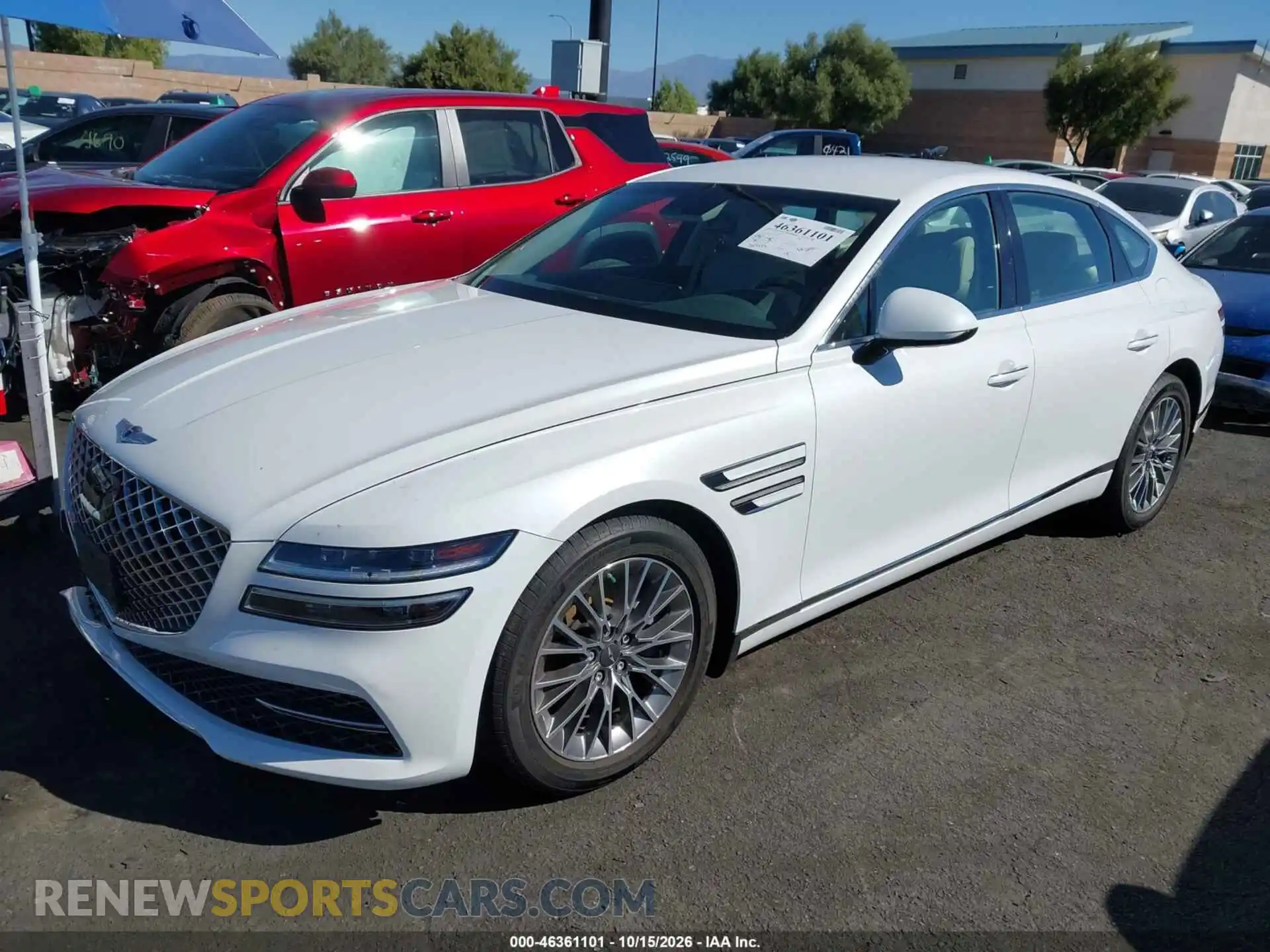 2 Фотография поврежденного автомобиля KMTGB4SC0MU074221 GENESIS G80 2021