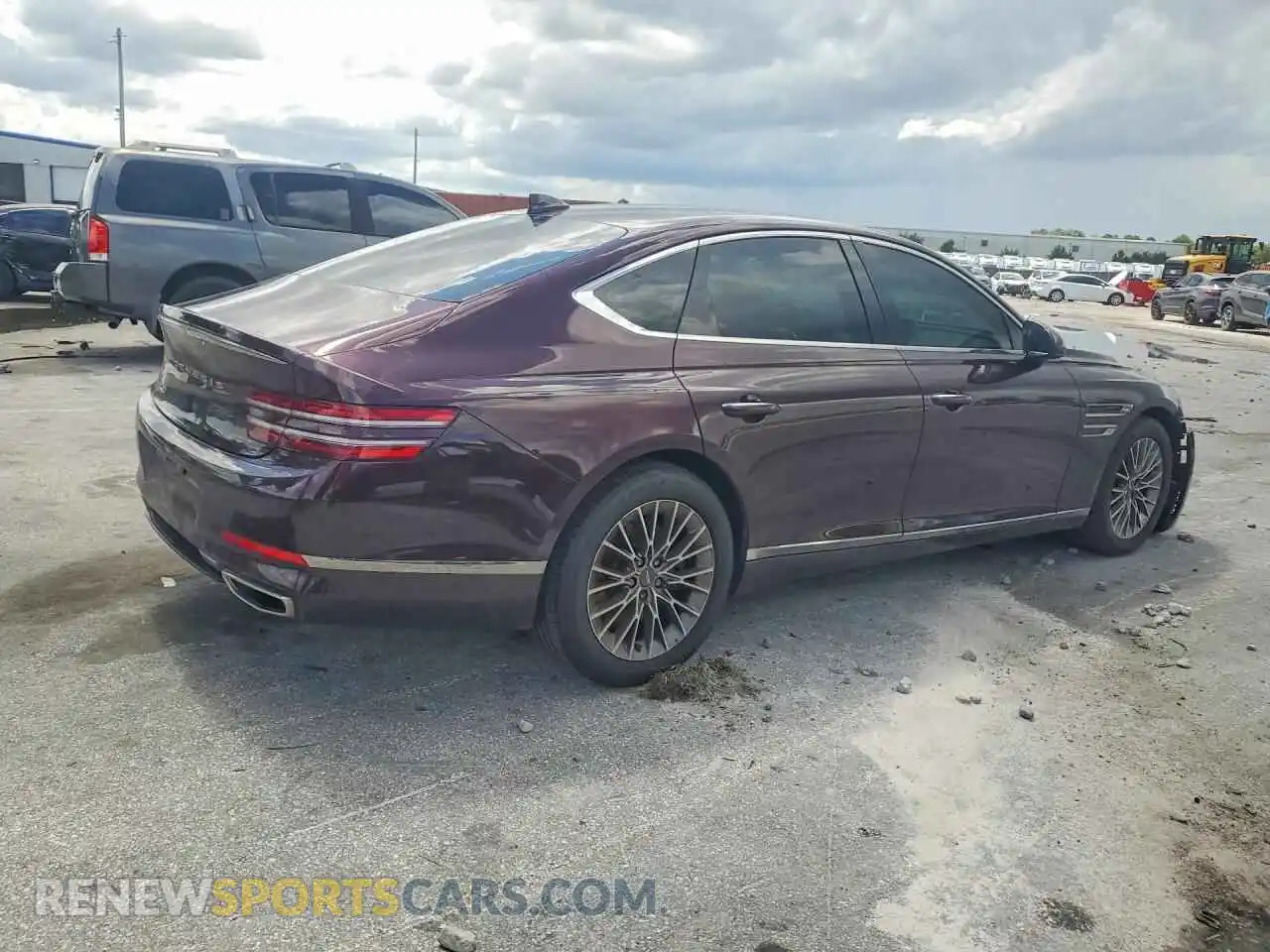 3 Photograph of a damaged car KMTGB4SC1MU046508 GENESIS G80 2021
