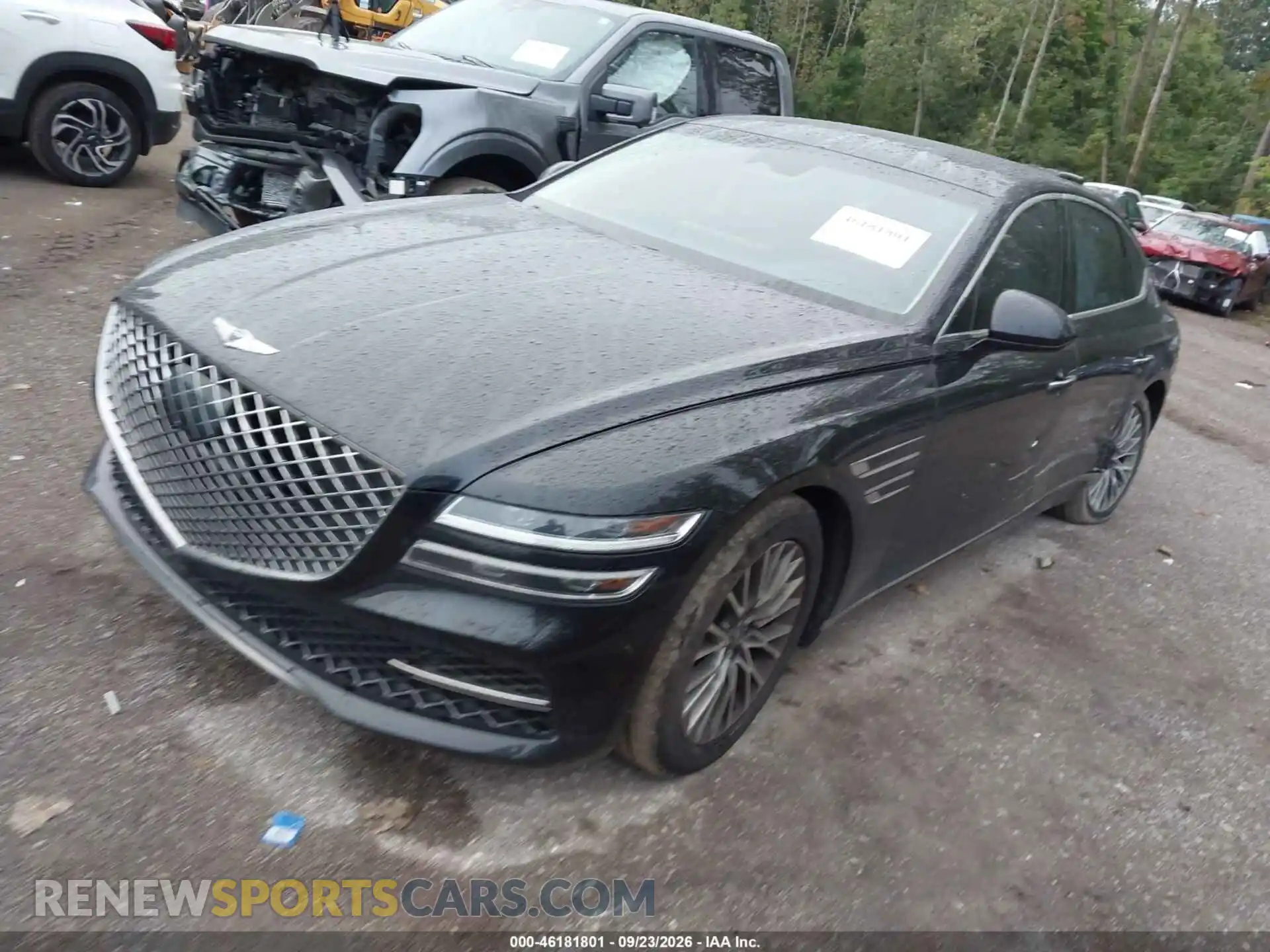 2 fotografías del automóvil dañado KMTGB4SC2MU049336 GENESIS G80 2021