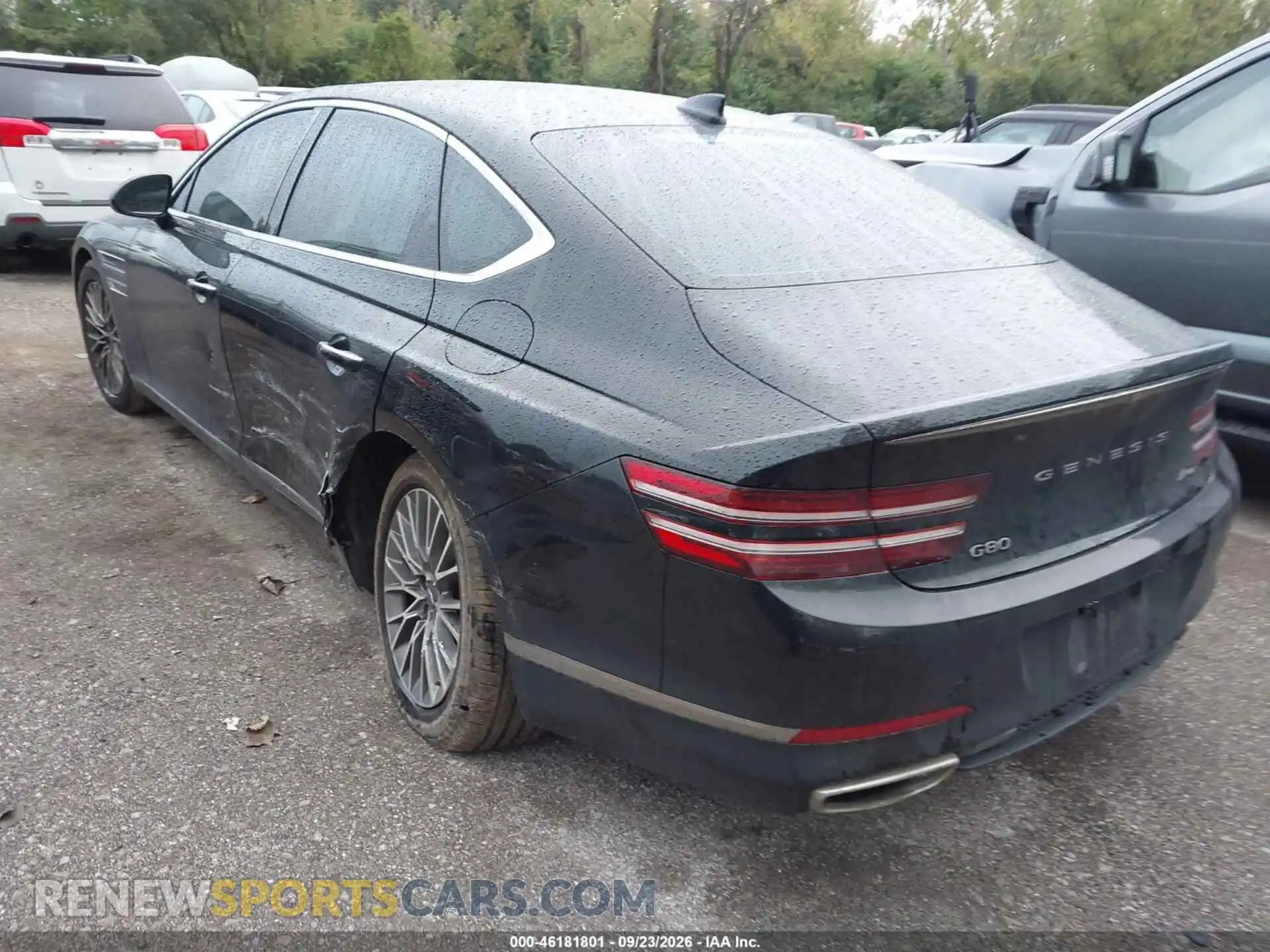 3 fotografías del automóvil dañado KMTGB4SC2MU049336 GENESIS G80 2021