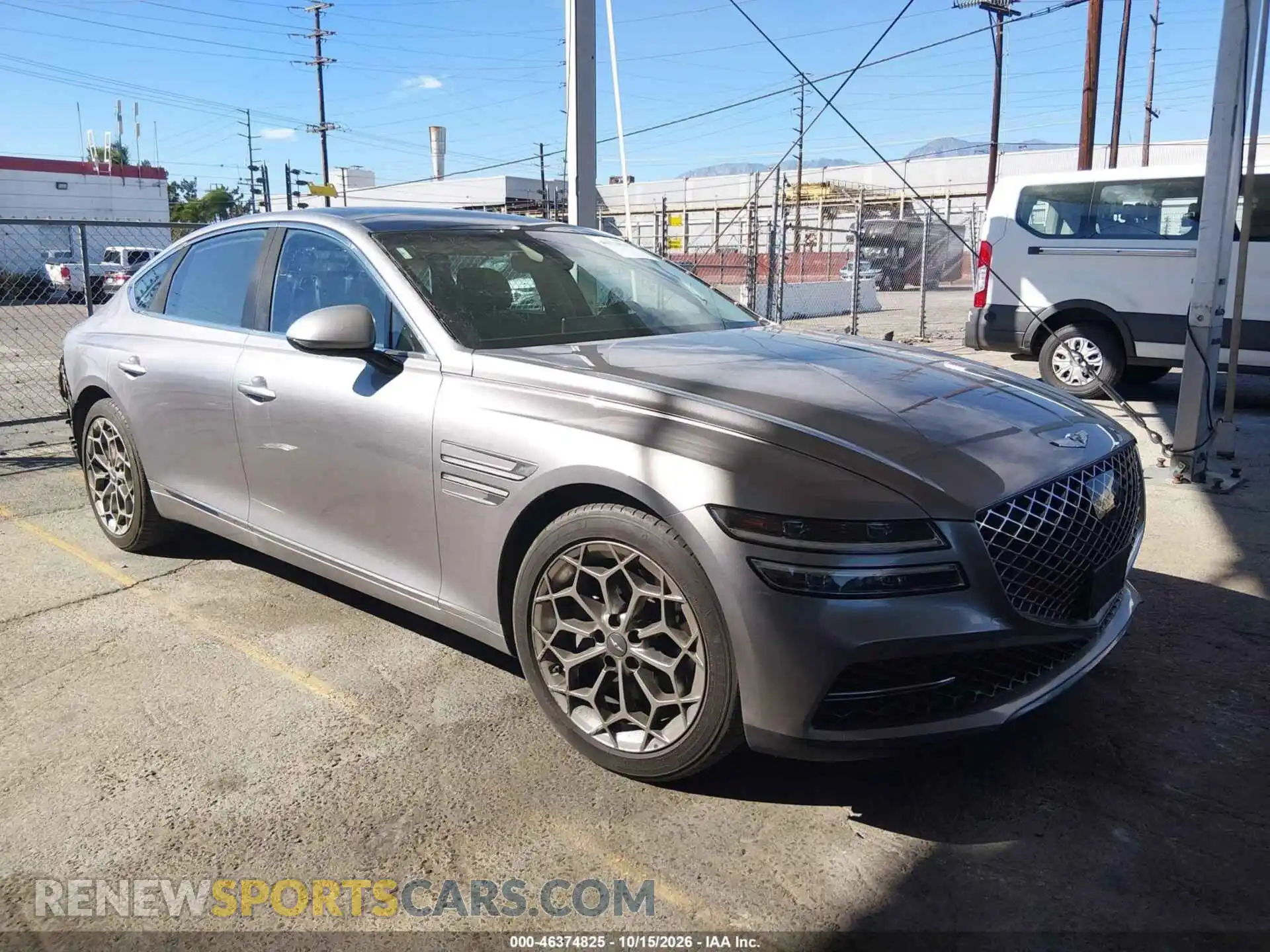 1 Photograph of a damaged car KMTGB4SC4MU048804 GENESIS G80 2021