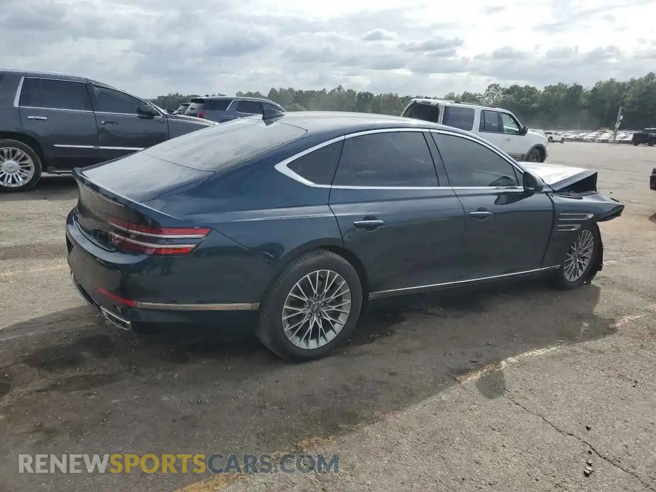3 Photograph of a damaged car KMTGB4SC6MU046410 GENESIS G80 2021