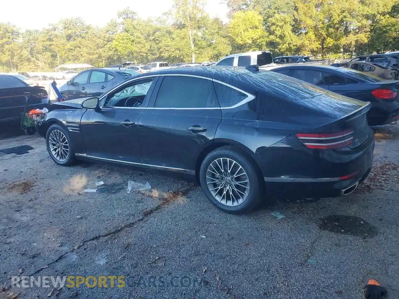 2 Photograph of a damaged car KMTGB4SCXMU046717 GENESIS G80 2021