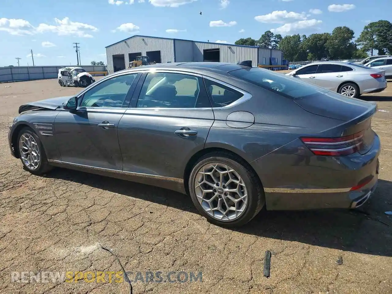 2 Photograph of a damaged car KMTGB4SCXMU061735 GENESIS G80 2021