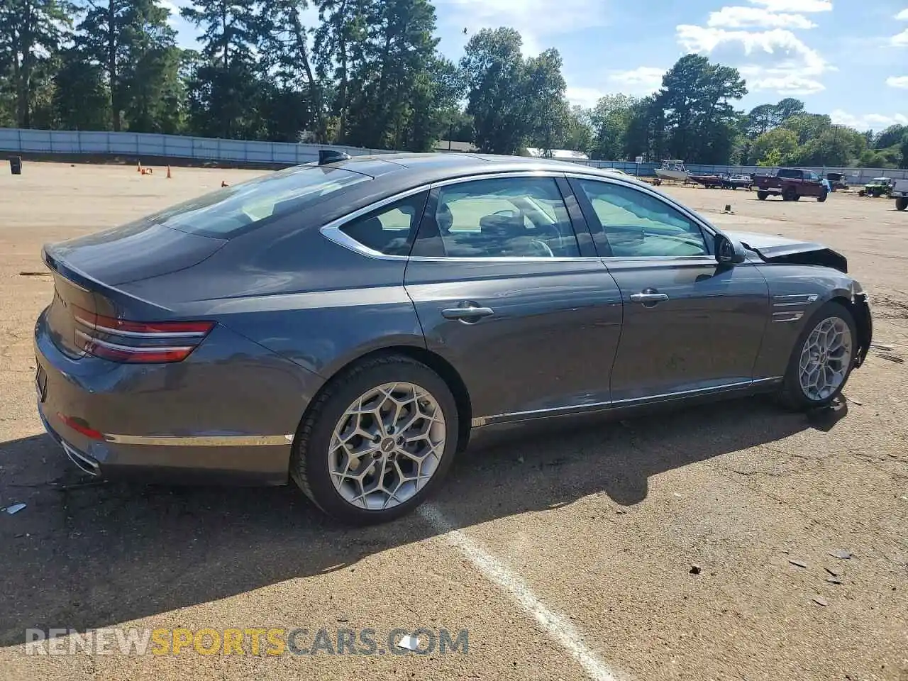 3 Photograph of a damaged car KMTGB4SCXMU061735 GENESIS G80 2021