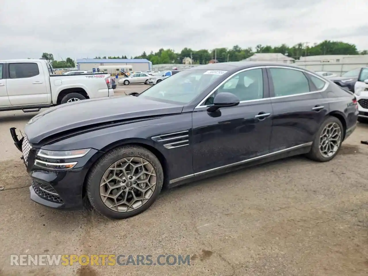 1 Photograph of a damaged car KMTGC4SD9MU064633 GENESIS G80 2021