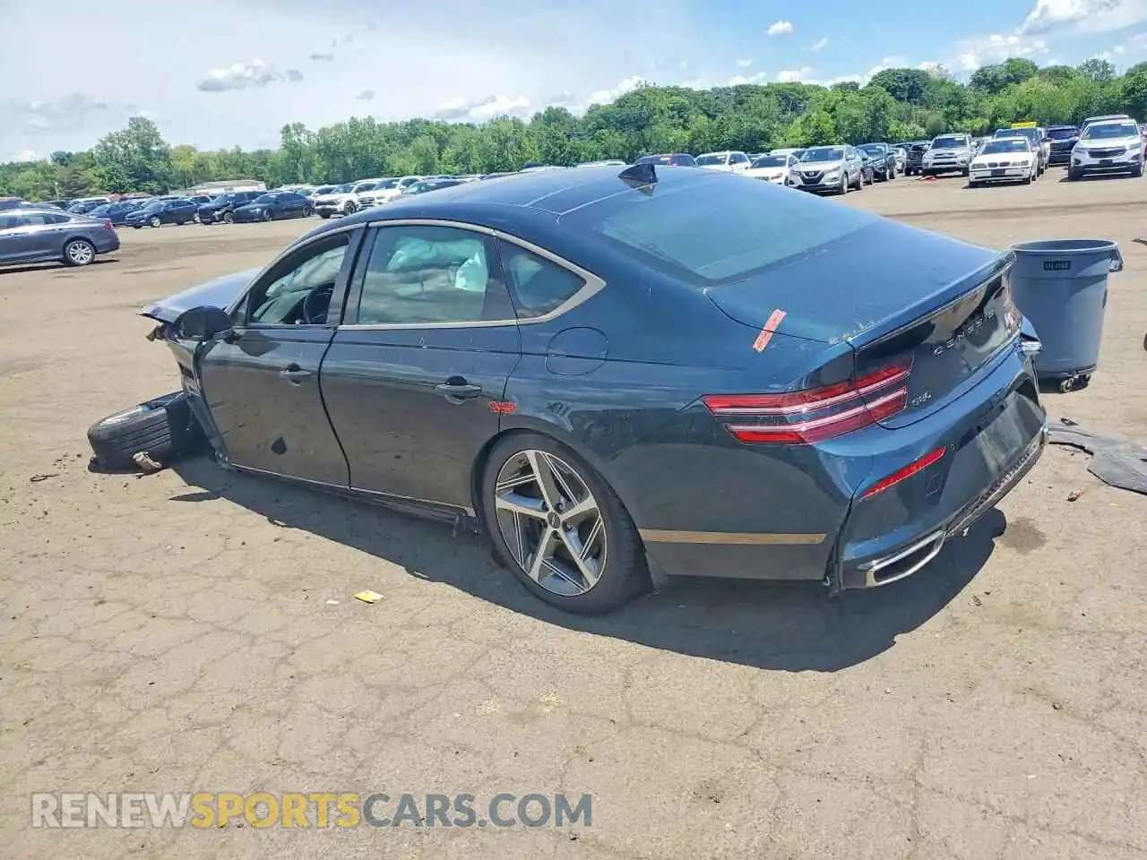 2 Photograph of a damaged car KMTGA4SC2PU195730 GENESIS G80 2023