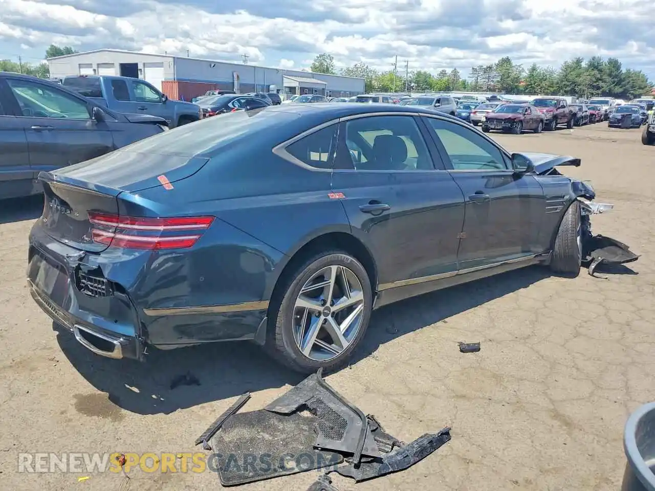 3 Photograph of a damaged car KMTGA4SC2PU195730 GENESIS G80 2023