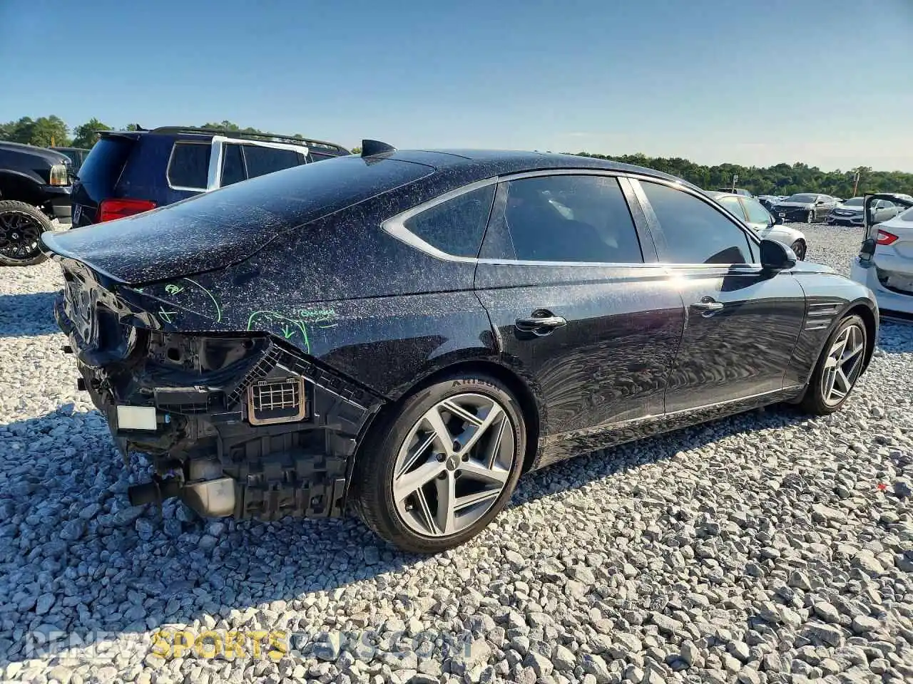 3 Фотография поврежденного автомобиля KMTGA4SC5PU146067 GENESIS G80 2023