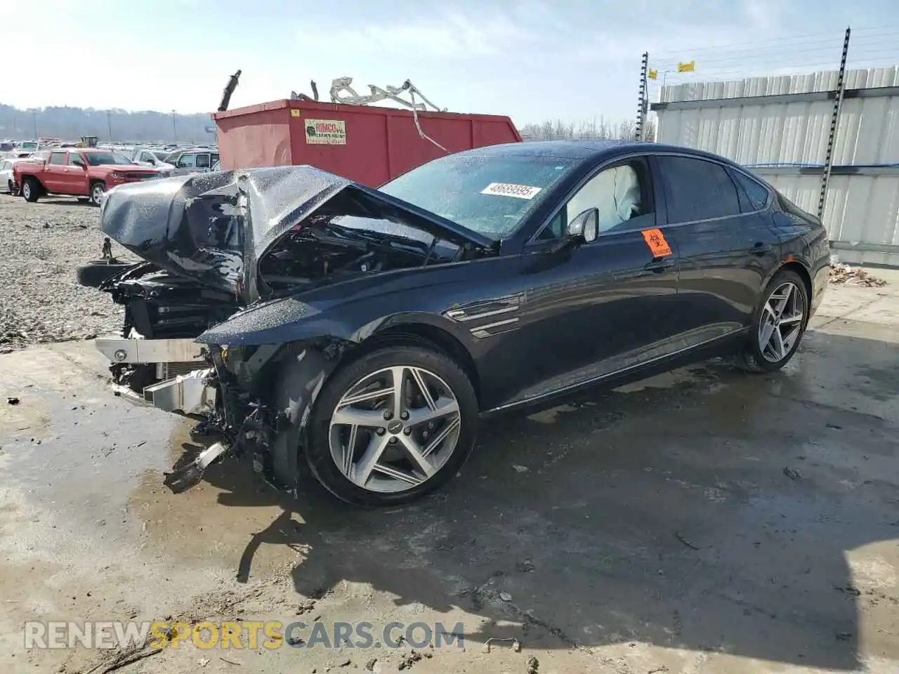 1 Photograph of a damaged car KMTGA4SC7PU152193 GENESIS G80 2023