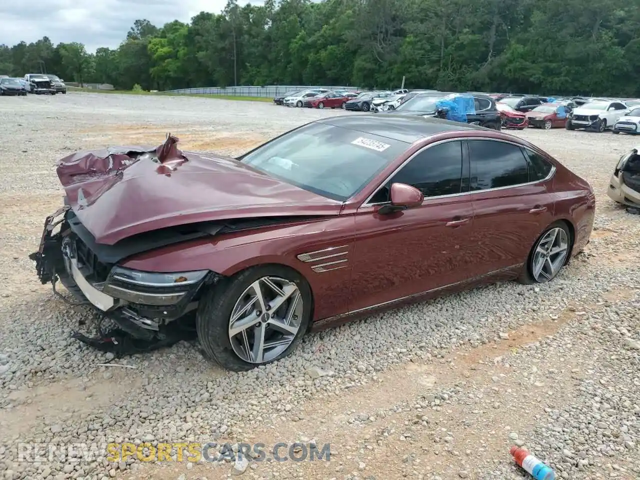1 Photograph of a damaged car KMTGA4SCXPU181493 GENESIS G80 2023