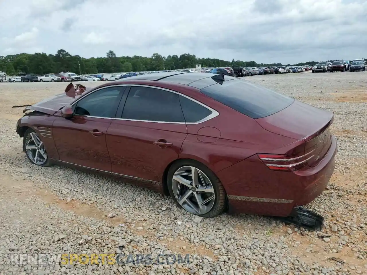 2 Photograph of a damaged car KMTGA4SCXPU181493 GENESIS G80 2023