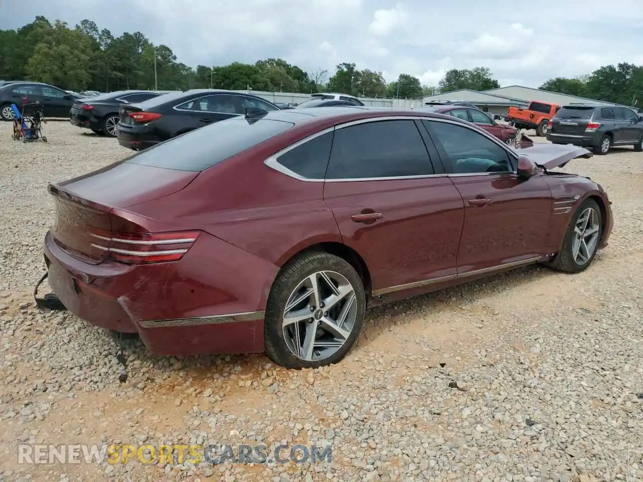 3 Photograph of a damaged car KMTGA4SCXPU181493 GENESIS G80 2023