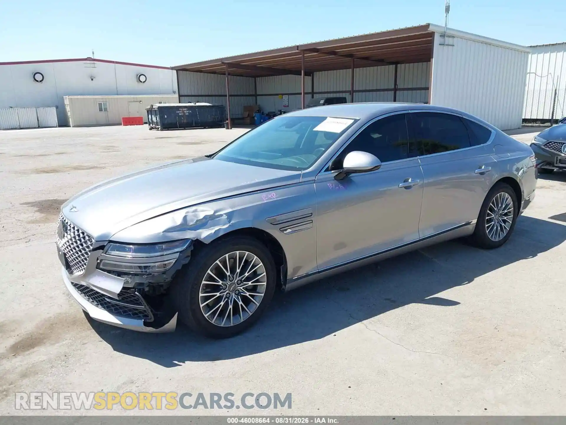 2 Photograph of a damaged car KMTGB4SC2PU197751 GENESIS G80 2023