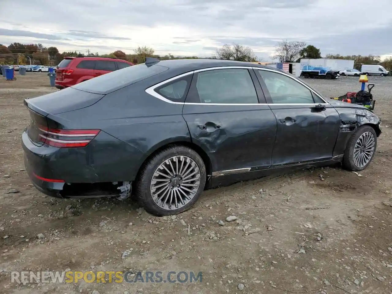 3 Photograph of a damaged car KMTGE4S10PU005250 GENESIS G80 2023