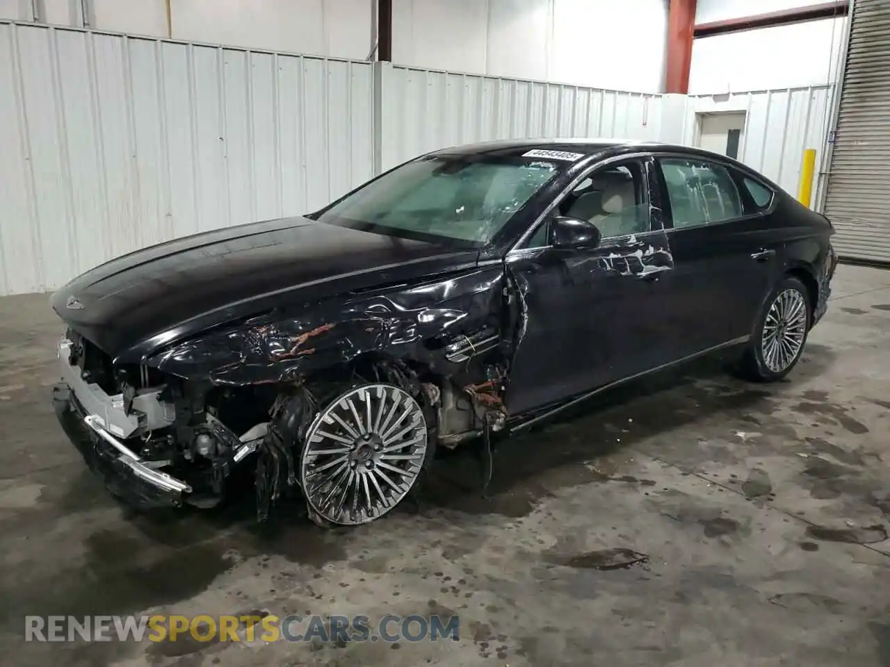 1 Photograph of a damaged car KMTGE4S16PU004166 GENESIS G80 2023