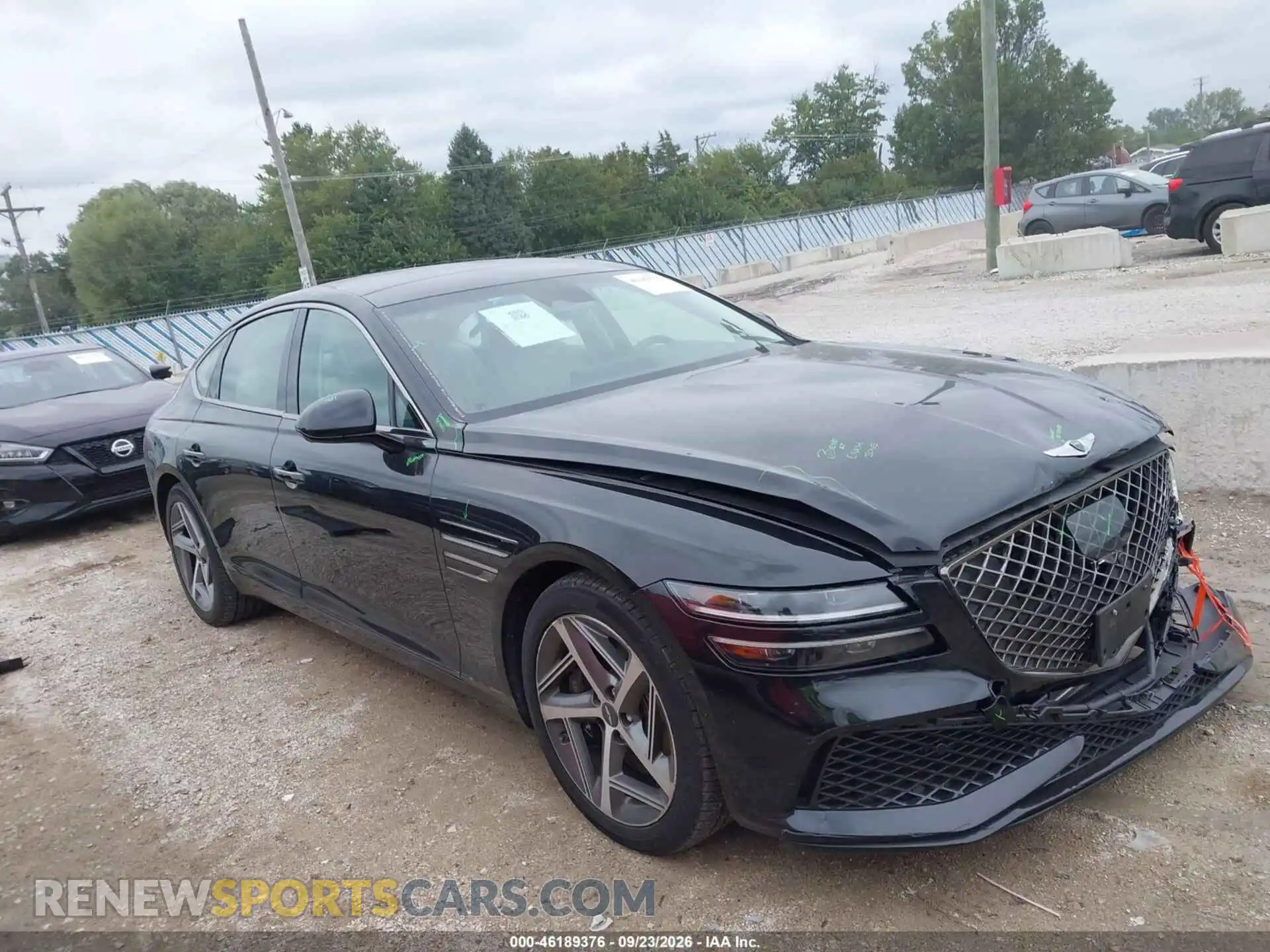 1 Photograph of a damaged car KMTGA4SC9RU233425 GENESIS G80 2024