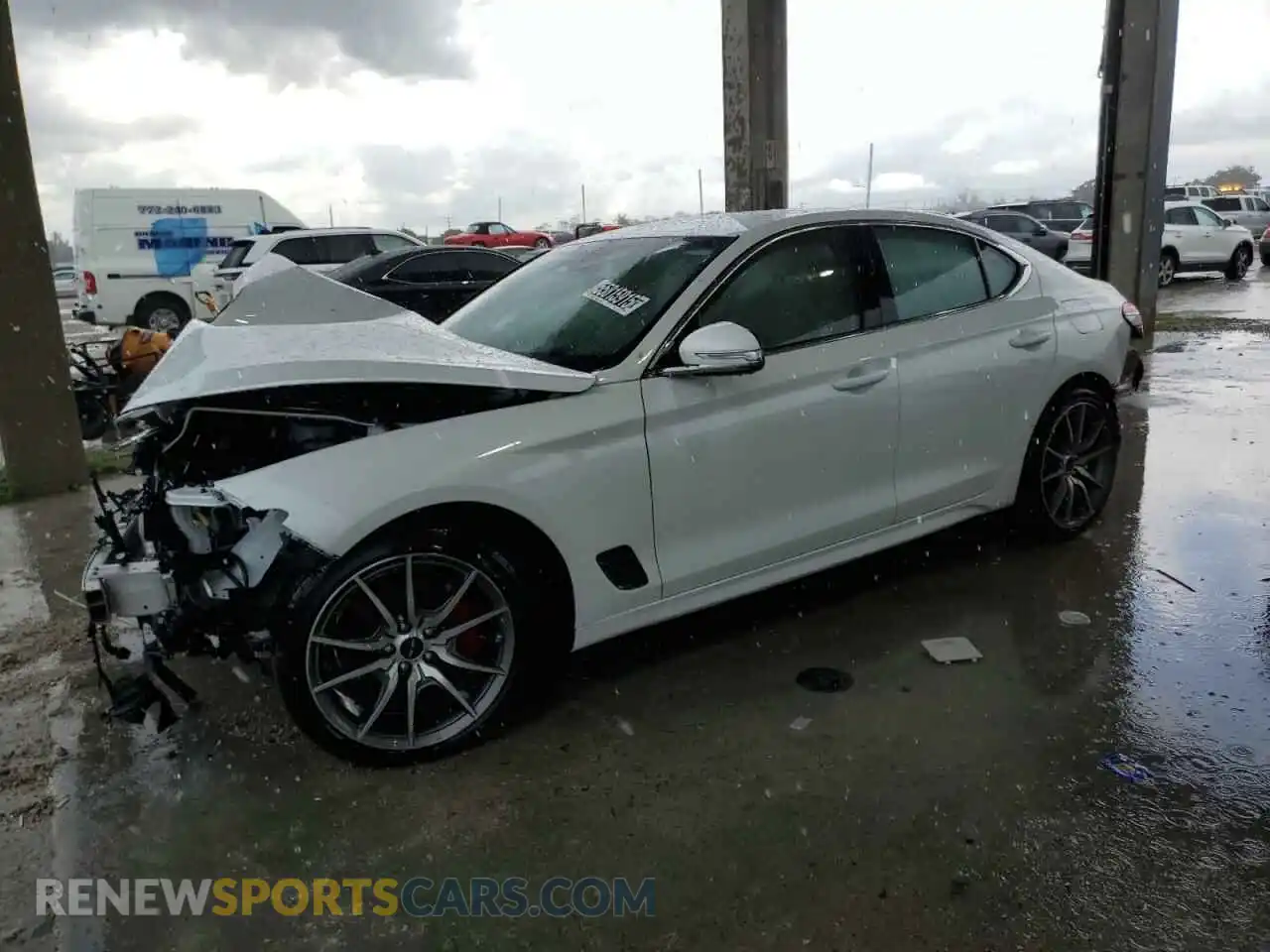 1 Photograph of a damaged car KMTG34SC9SU155938 GENESIS G80 2025