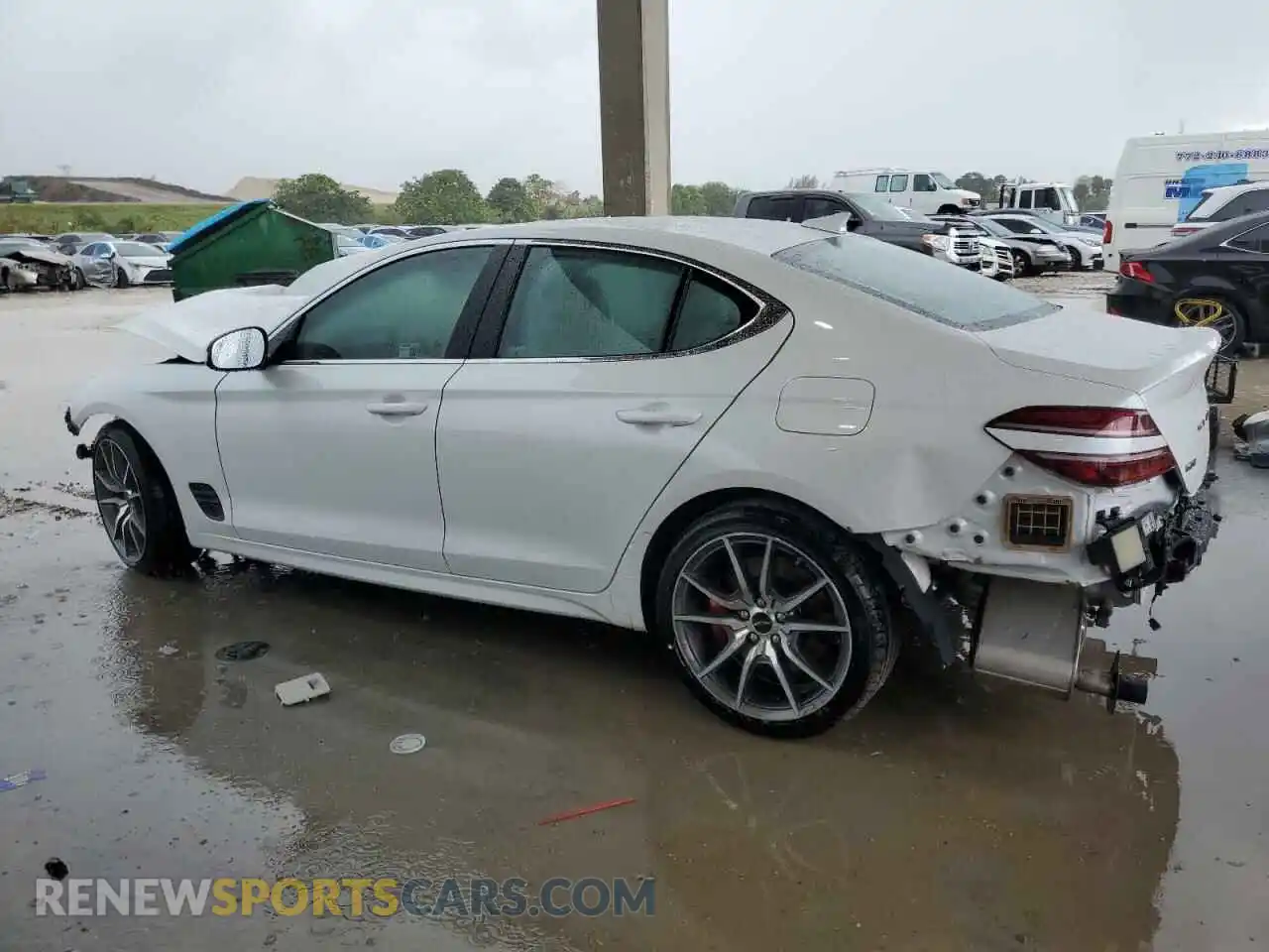 2 Photograph of a damaged car KMTG34SC9SU155938 GENESIS G80 2025