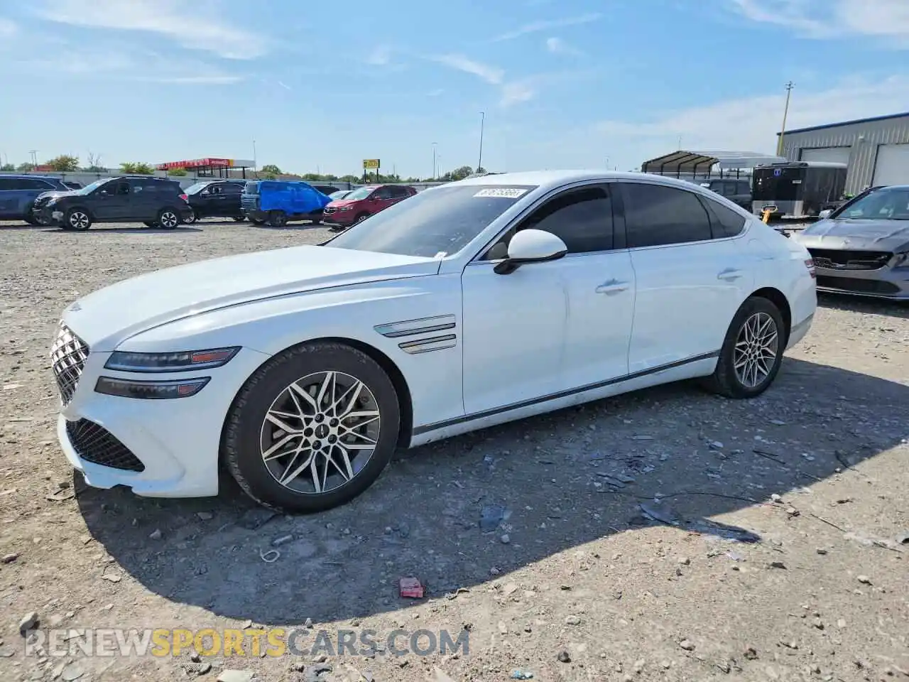 1 Photograph of a damaged car KMTGA4SC5SU257050 GENESIS G80 2025