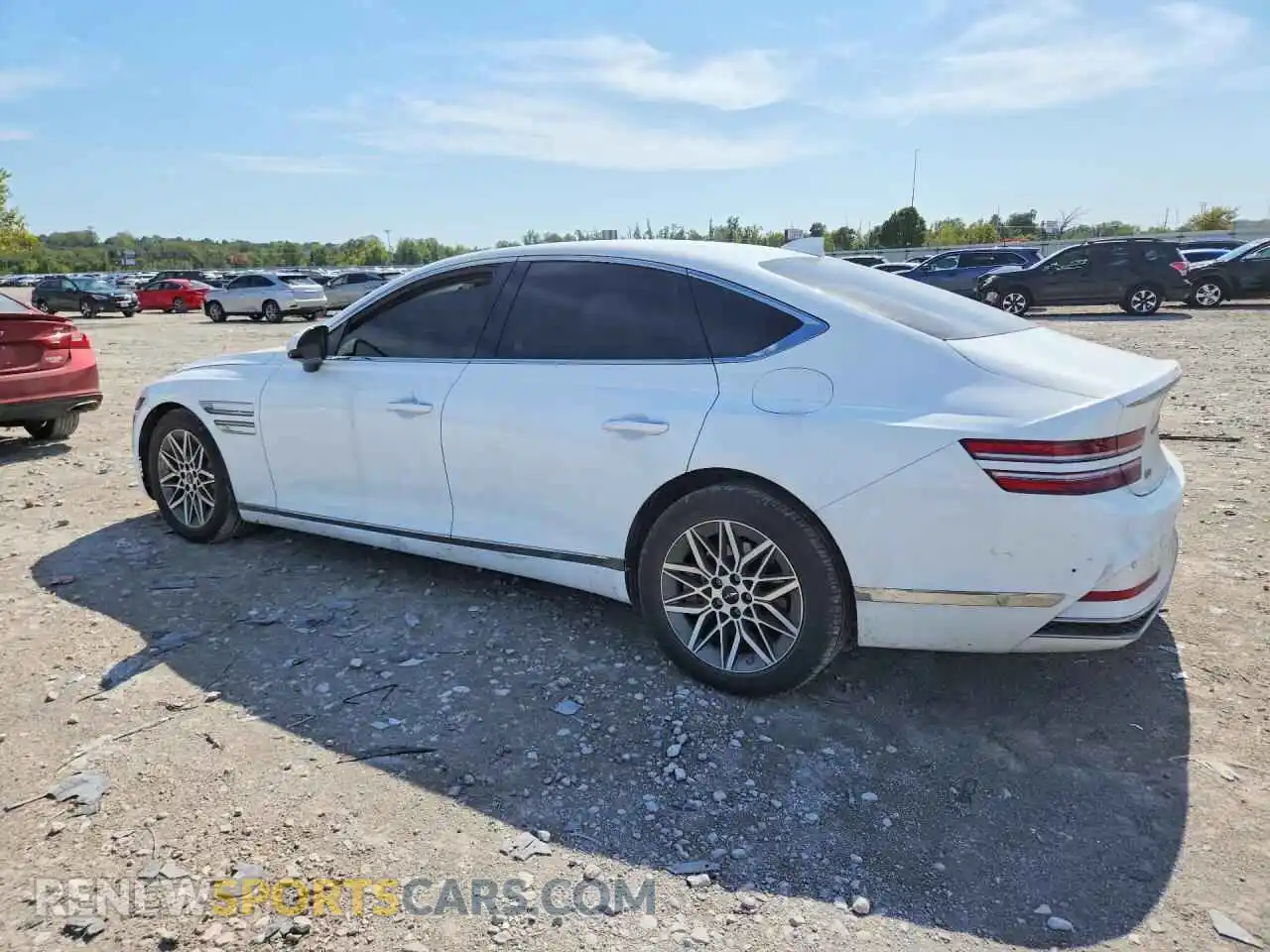 2 Photograph of a damaged car KMTGA4SC5SU257050 GENESIS G80 2025