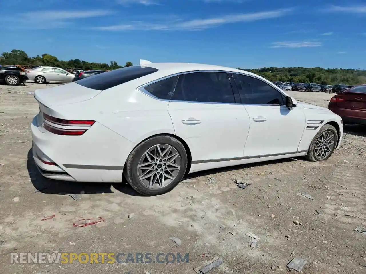 3 Photograph of a damaged car KMTGA4SC5SU257050 GENESIS G80 2025