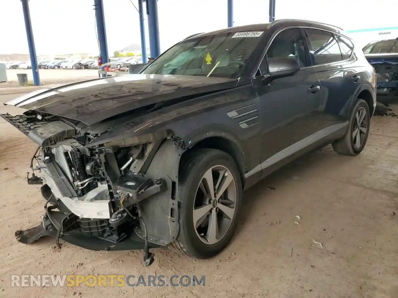 1 Photograph of a damaged car KMUHB4SB1MU036701 GENESIS GV80 2021