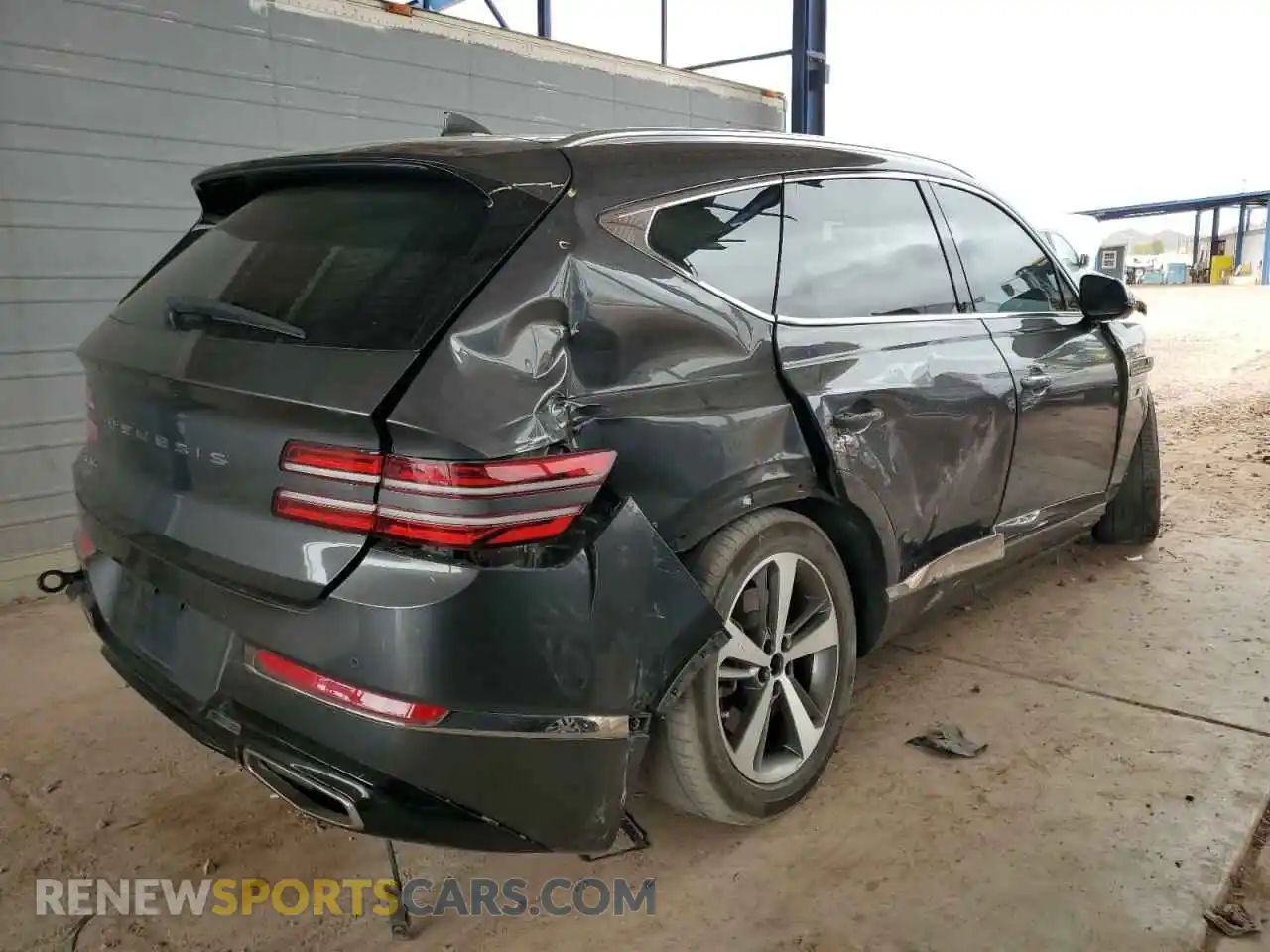 3 Photograph of a damaged car KMUHB4SB1MU036701 GENESIS GV80 2021