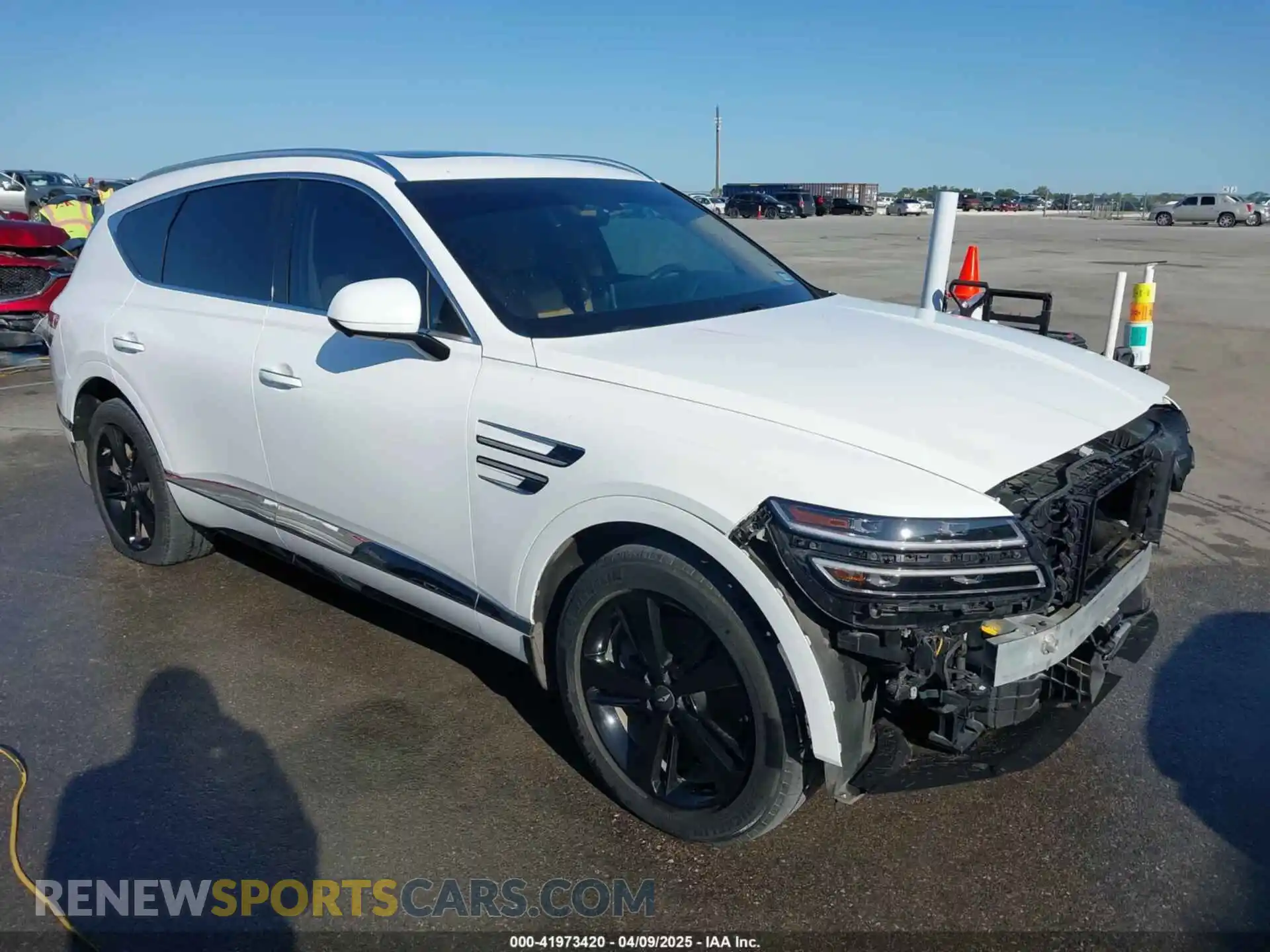 1 Photograph of a damaged car KMUHB4SB2MU073496 GENESIS GV80 2021