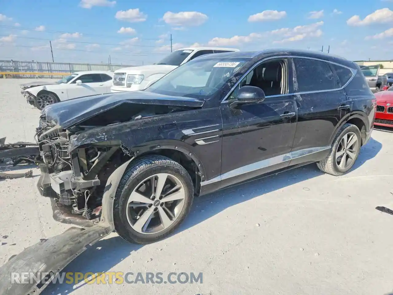 1 Photograph of a damaged car KMUHBDSB1MU035015 GENESIS GV80 2021