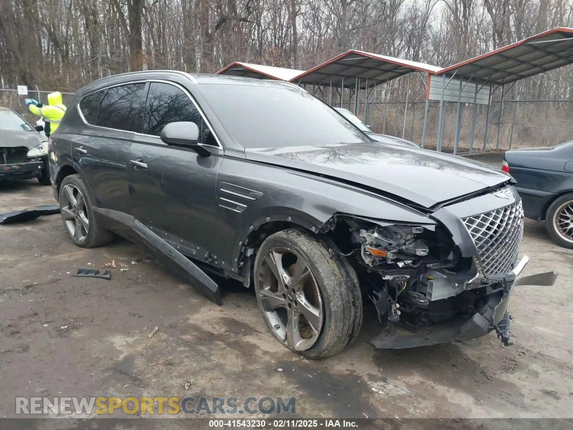 1 Photograph of a damaged car KMUHBDSB4MU054934 GENESIS GV80 2021