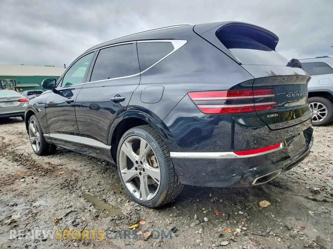 2 fotografías del automóvil dañado KMUHCESC1MU031400 GENESIS GV80 2021