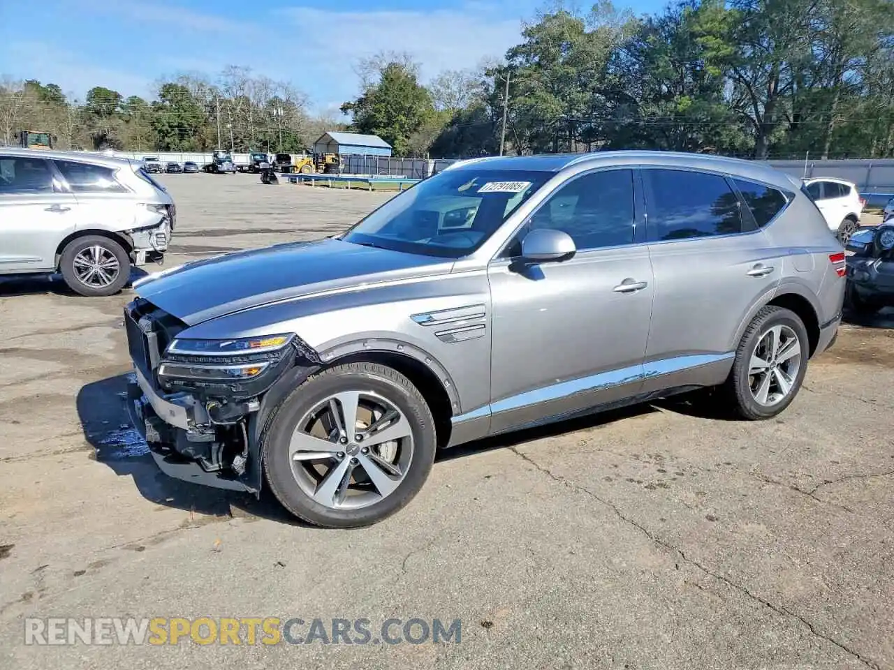 1 Photograph of a damaged car KMUHCESC5MU068336 GENESIS GV80 2021
