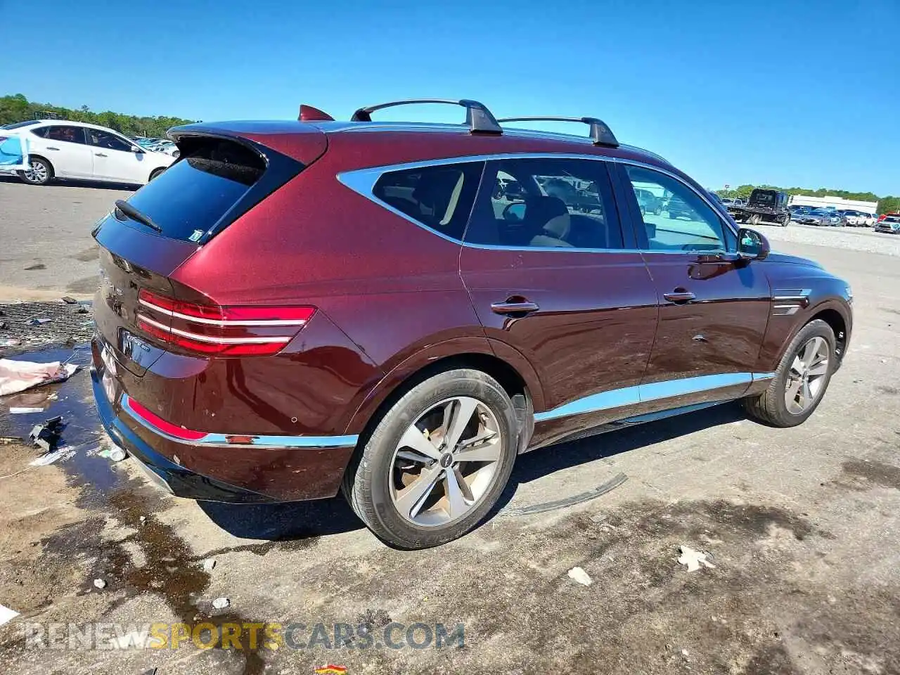3 fotografías del automóvil dañado KMUHCESC6MU053568 GENESIS GV80 2021