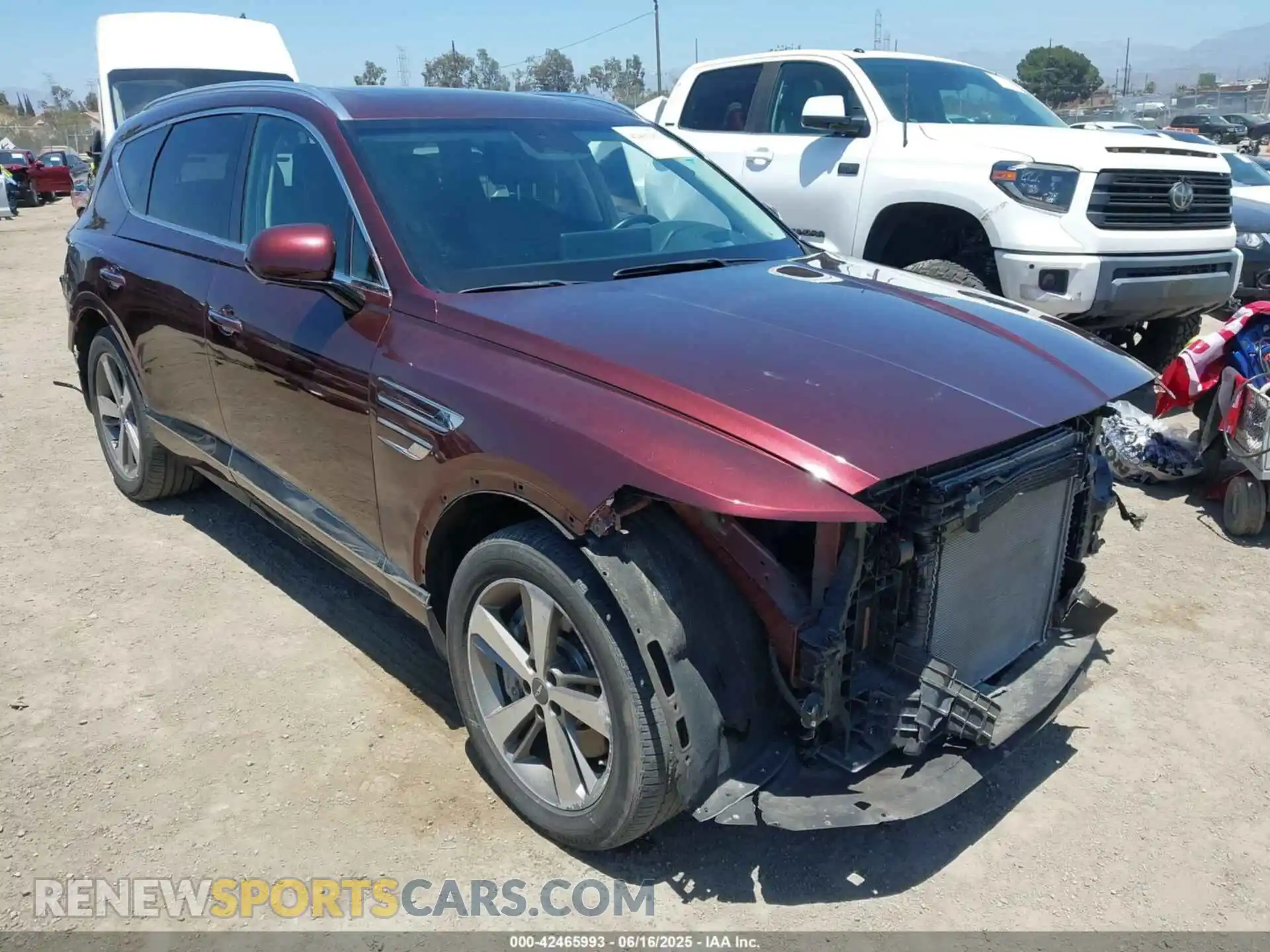 1 Photograph of a damaged car KMUHCESC6MU053781 GENESIS GV80 2021