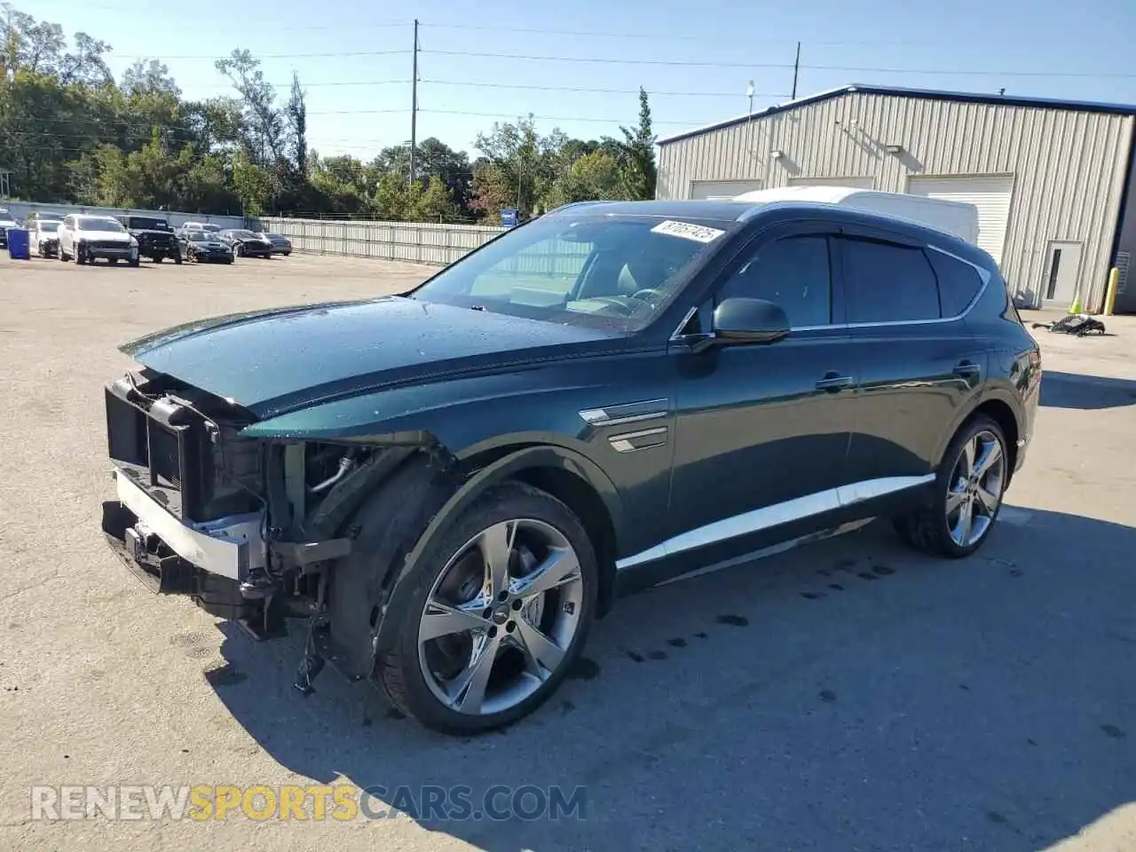 1 Photograph of a damaged car KMUHCESC6MU071858 GENESIS GV80 2021