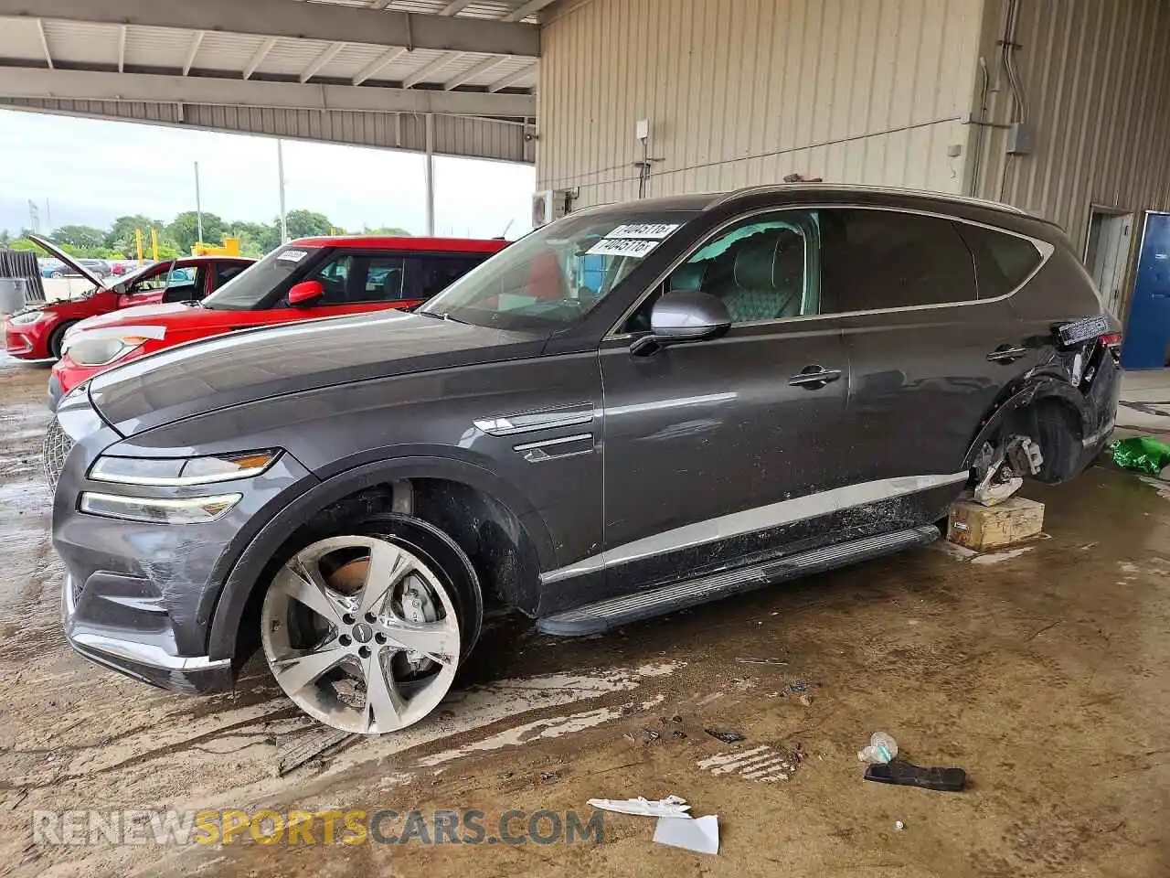 1 Photograph of a damaged car KMUHCESC7MU055216 GENESIS GV80 2021