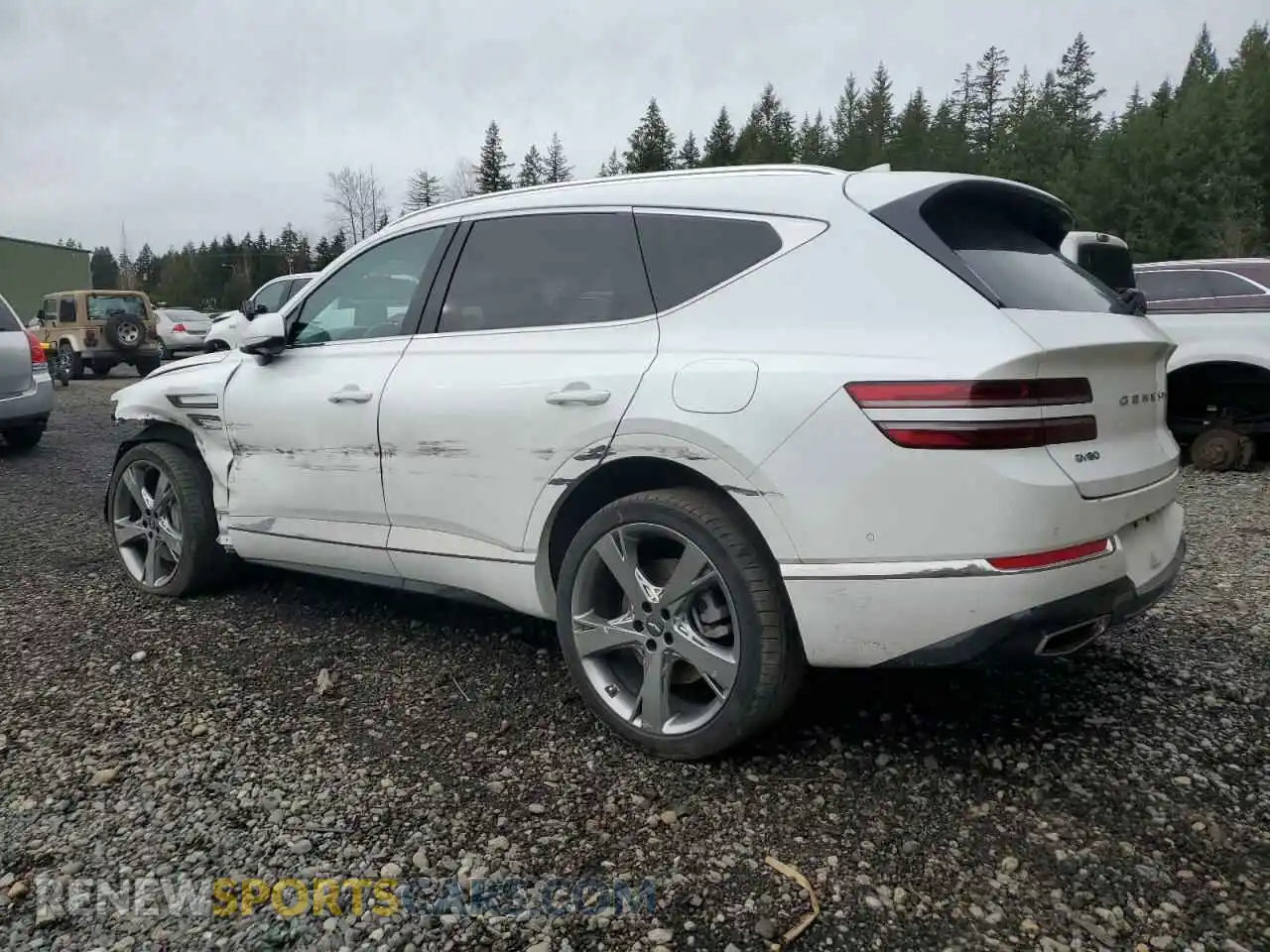 2 Photograph of a damaged car KMUHCESC7MU074980 GENESIS GV80 2021