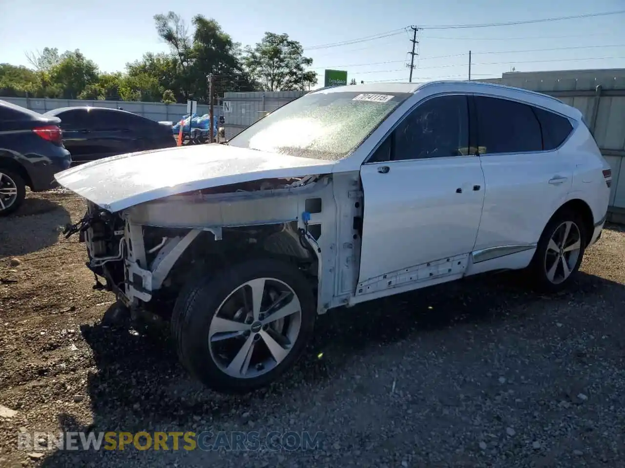 1 Photograph of a damaged car KMUHCESCXMU039964 GENESIS GV80 2021
