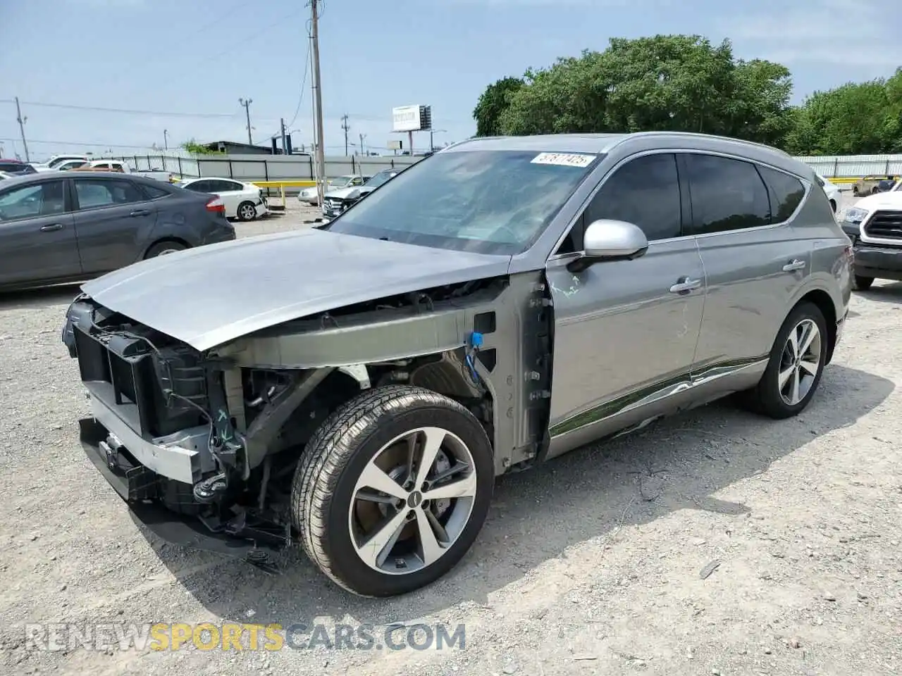 1 Photograph of a damaged car KMUHCESC9NU095024 GENESIS GV80 2022
