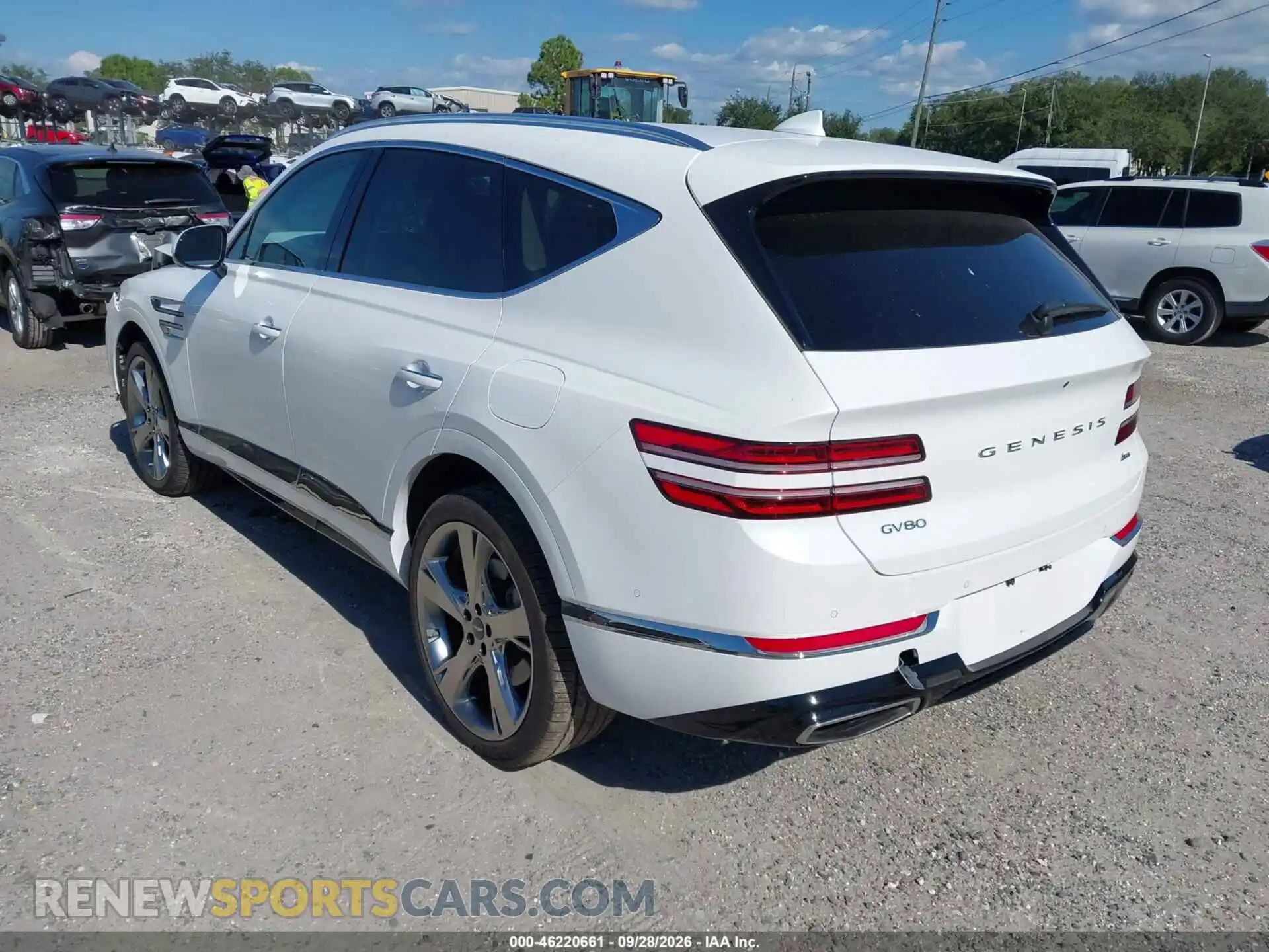 3 fotografías del automóvil dañado KMUHBDSB2PU112799 GENESIS GV80 2023