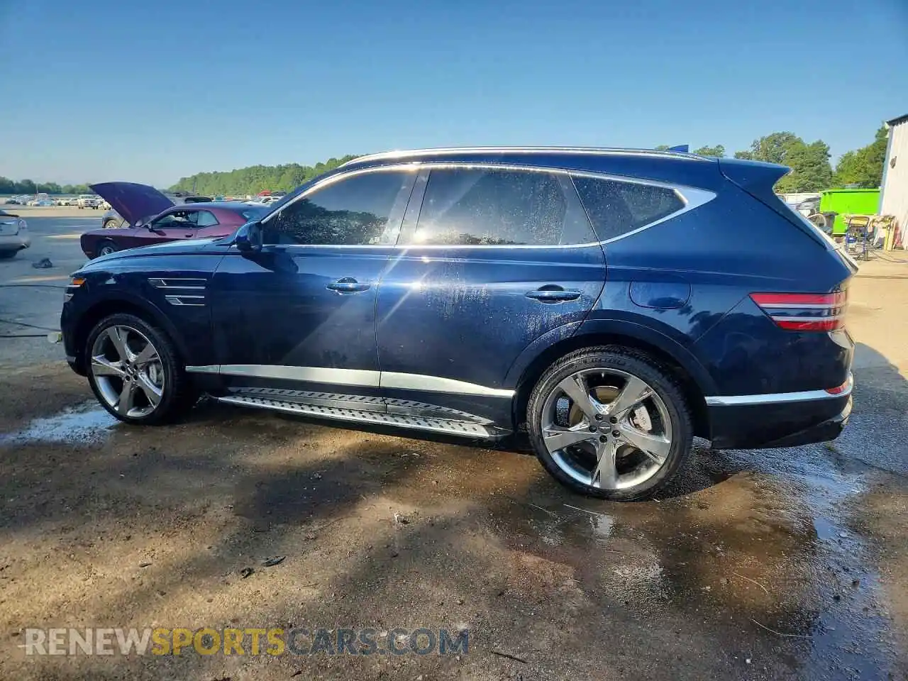 2 fotografías del automóvil dañado KMUHCESC1PU120761 GENESIS GV80 2023