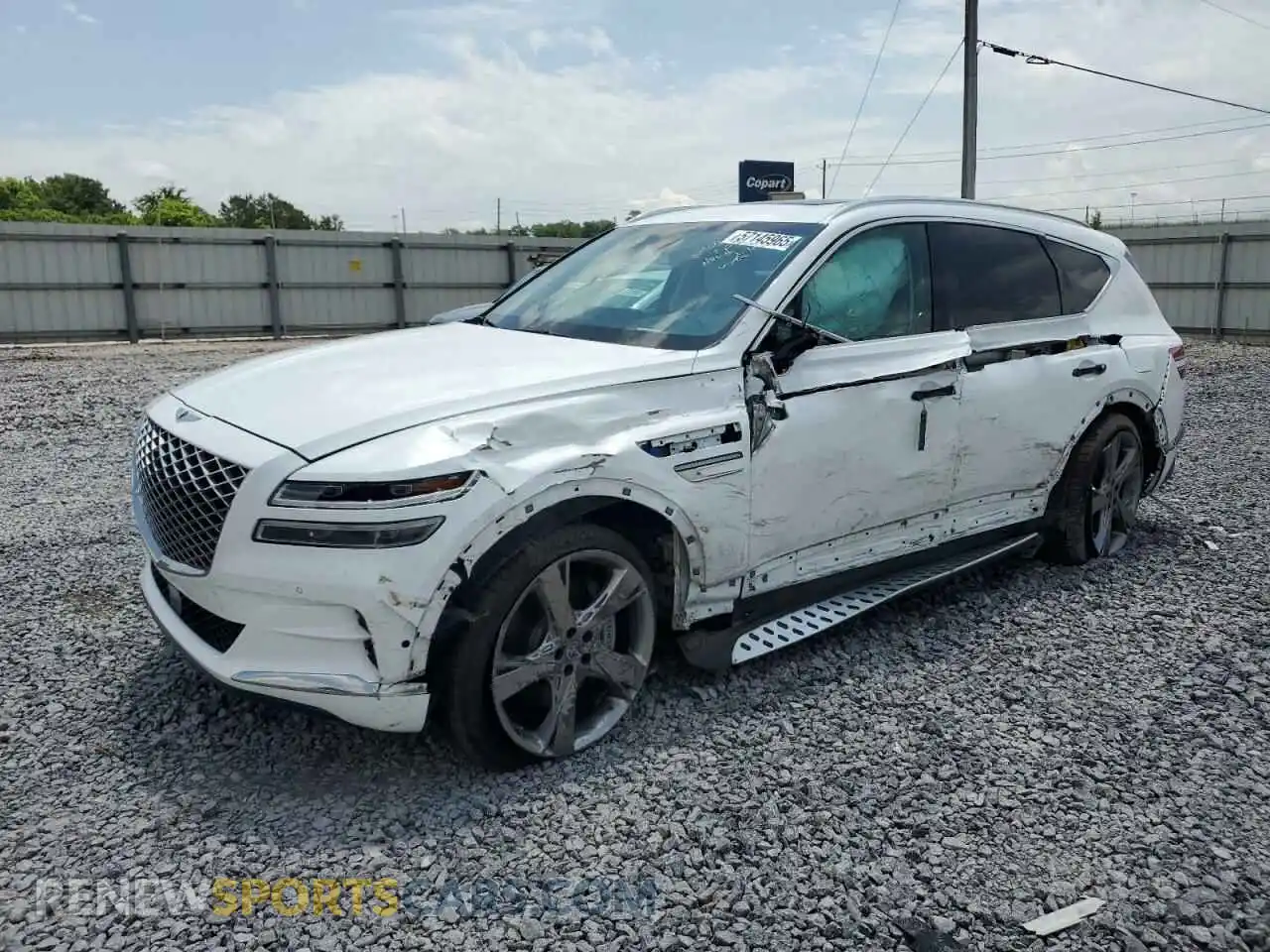 1 Photograph of a damaged car KMUHCESC4PU110015 GENESIS GV80 2023