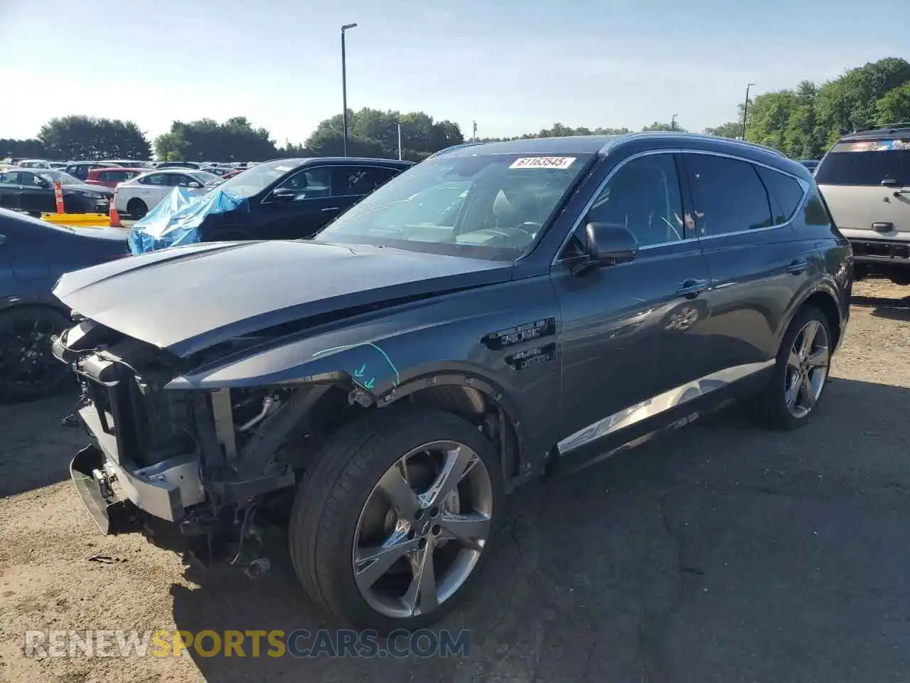 1 Photograph of a damaged car KMUHCESC5PU124389 GENESIS GV80 2023