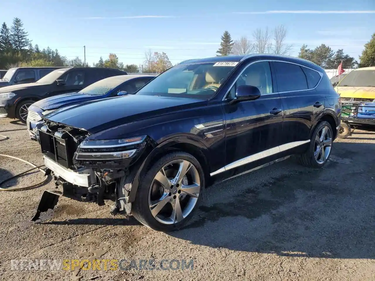 1 Photograph of a damaged car KMUHCESCXPU142127 GENESIS GV80 2023