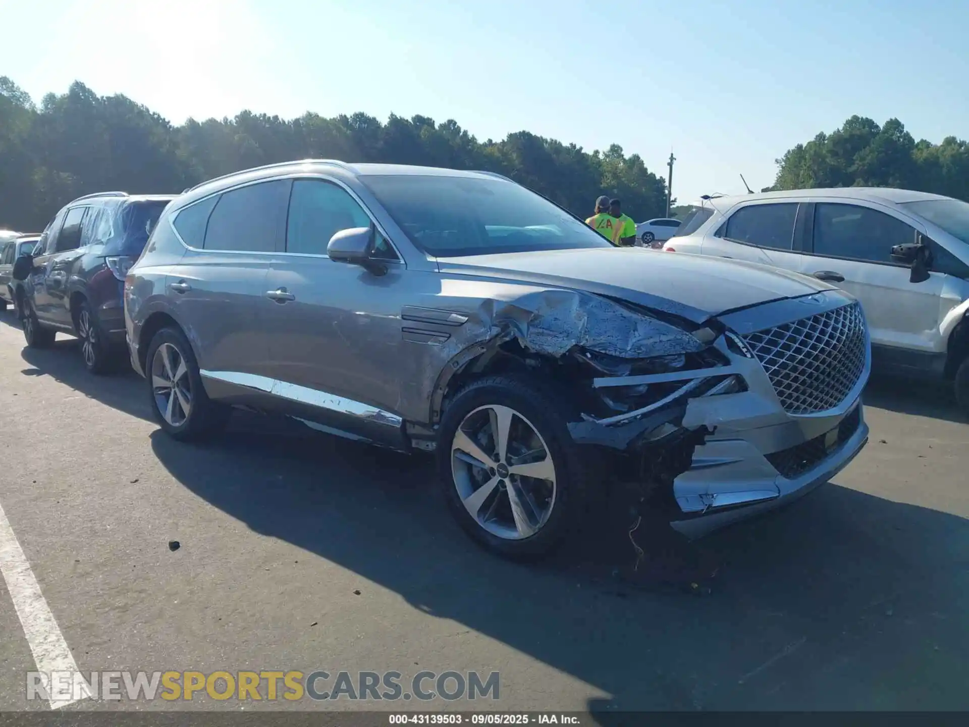 1 Photograph of a damaged car KMUHBDSB2RU201159 GENESIS GV80 2024