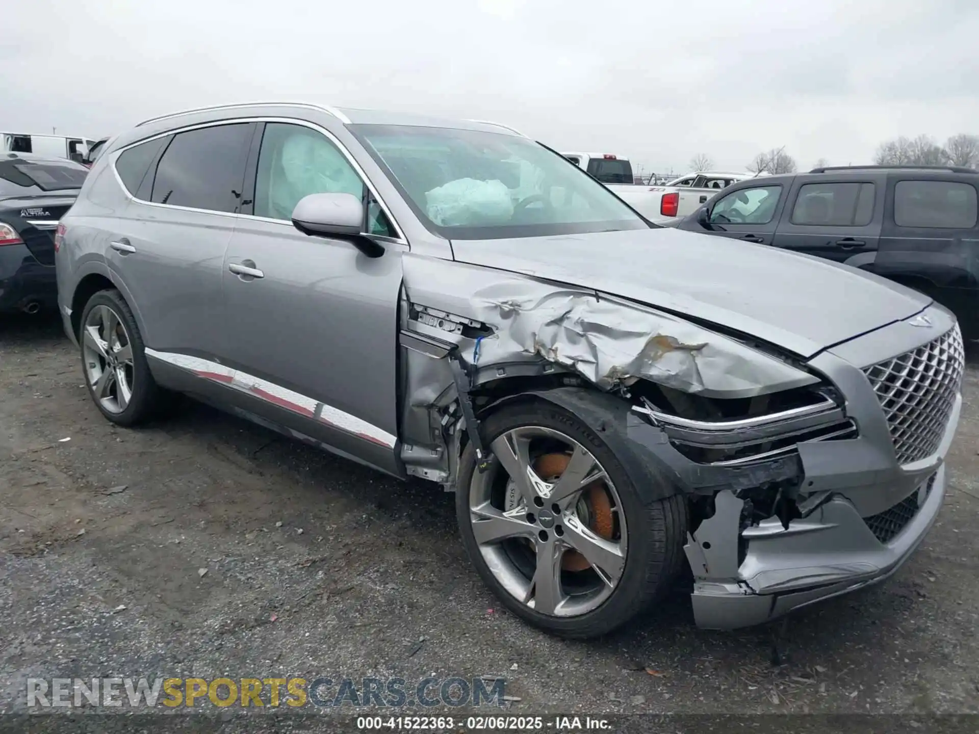 1 Photograph of a damaged car KMUHCESC2RU178137 GENESIS GV80 2024